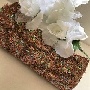 VIRAL SEQUIN EVENING CLUTCH BAG